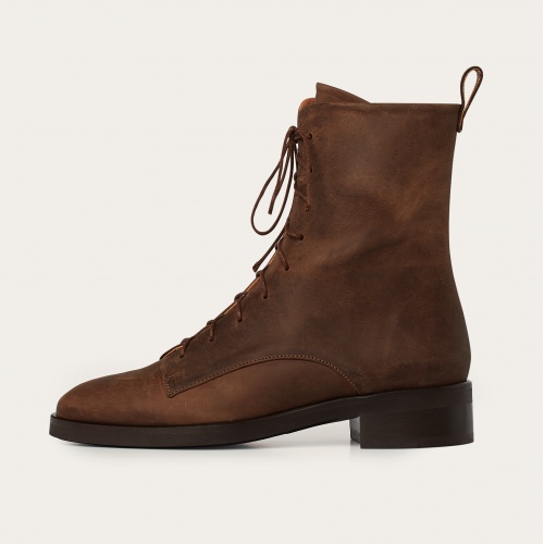 Tzava Boots, waxed bronze